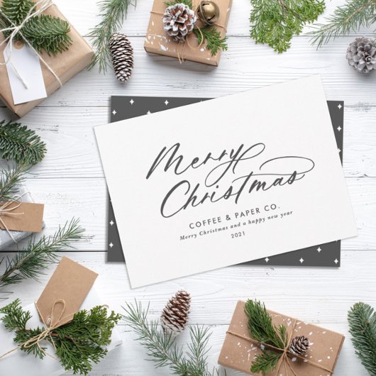 モダンタイポグラフィスエレガントクリプト企業の シーズンカード