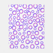 モダンタイポグラフィスエレガントクリプト フリースブランケット (正面)