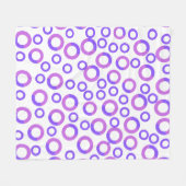 モダンタイポグラフィスエレガントクリプト フリースブランケット (正面(横))