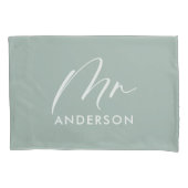 モダンタイポグラフィスエレガントクリプトmrギフトピローca 枕カバー (正面左)