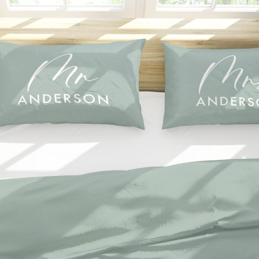 モダンタイポグラフィスエレガントクリプトmrギフトピローca 枕カバー