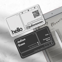 モダンタイポグラフィスキャン可能QRコードこんにちは