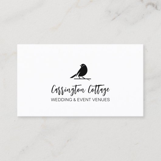 モダンタイポグラフィスクリプトプロフェッショナルロゴ。 名刺 (正面)