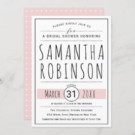 モダンタイポグラフィセージ結婚グリーンブライダルシャワー 招待状