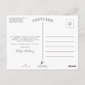 モダンタイポグラフィセージ緑ミニマル写真 ポストカード (裏面)