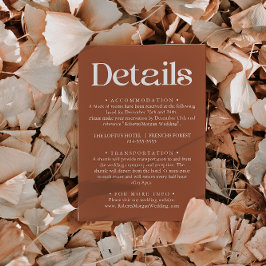 モダンタイポグラフィテラ結婚コッタ詳細 エンクロージャーカード