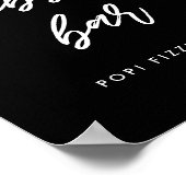 モダンタイポグラフィバブ結婚リーバー徴候 ポスター (角)