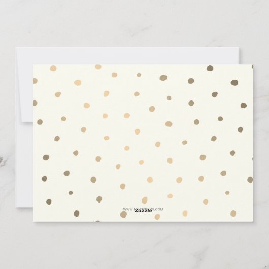 モダンタイポグラフィバラ金ゴールドパーソナライズされた写真 シーズンカード (裏面)