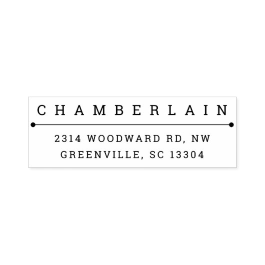 モダンタイポグラフィパーソナライズされた印鑑 セルフインキングスタンプ (デザイン)