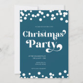 モダンタイポグラフィパーティの招待状 シーズンカード (正面)