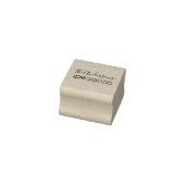 モダンタイポグラフィファミリ名と差出人住所 ラバースタンプ (スタンプ)