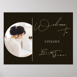 モダンタイポグラフィフォトデジタルウェルカム ポスター