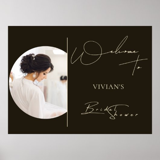 モダンタイポグラフィフォトデジタルウェルカム ポスター