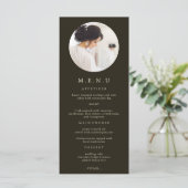 モダンタイポグラフィフォトブライダルシャワー メニュー (スタンド正面)