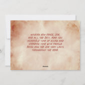 モダンタイポグラフィフルフォトクリスマスハッピー シーズンカード (裏面)