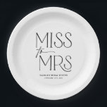 モダンタイポグラフィブライダルシャワー ペーパープレート<br><div class="desc">これらのスタイリッシュタイポグラフィ紙モダンプレートでブライダルシャワーを高める。これらのお洒落紙プレートはフォントを搭載し、あらゆるお祝いに洗練されたtouchを追加するのに最適である。清潔なデザインでゲストを感動コンテンポラリーさせる。私たちの店で一致するアイテムCavaパーティーデザイン。</div>