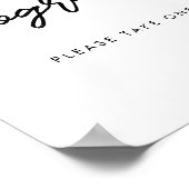 モダンタイポグラフィプ結婚ログラム ポスター (角)