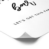 モダンタイポグラフィポップコ結婚ンバー徴候 ポスター (角)