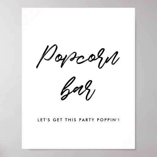 モダンタイポグラフィポップコ結婚ンバー徴候 ポスター (正面)