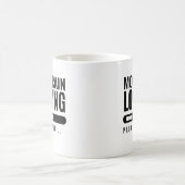 モダンタイポグラフィママ脳負荷待って コーヒーマグカップ (中央)