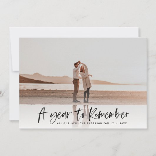 モダンタイポグラフィミニマルのクリスマス シーズンカード (正面)