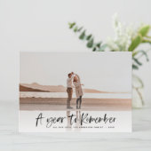 モダンタイポグラフィミニマルのクリスマス シーズンカード (スタンド正面)