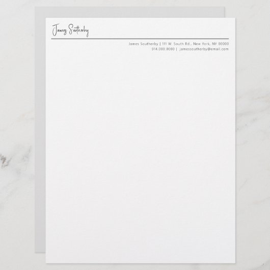 モダンタイポグラフィミニマル男らし文具 (正面/裏面)