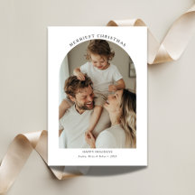 モダンタイポグラフィメリーChristmas Arch Photo