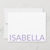 モダンタイポグラフィラパーソナライズされたベンダー名 ノートカード (正面)