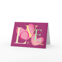 モダンタイポグラフィラブ感謝していド文字デザイン