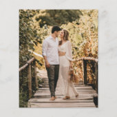 モダンタイポグラフィ予算の写真の保存日付 チラシ (裏面)