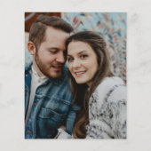 モダンタイポグラフィ予算の写真の保存日付 チラシ (裏面)