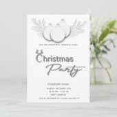 モダンタイポグラフィ企業のパーティー 招待状 (スタンド正面)