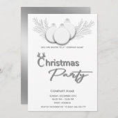 モダンタイポグラフィ企業のパーティー 招待状 (正面/裏面)