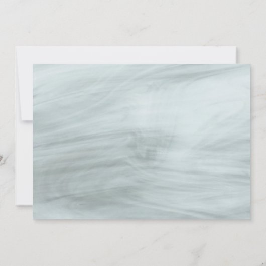 モダンタイポグラフィ写真の卒業発表 案内状 (裏面)