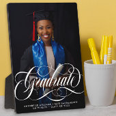 モダンタイポグラフィ写真の卒業 フォトプラーク