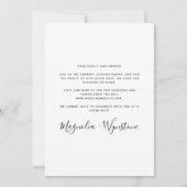 モダンタイポグラフィ写真の取り出し 案内状 (裏面)