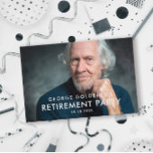 モダンタイポグラフィ写真の退職パーティー ゲストブック