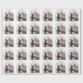 モダンタイポグラフィ写真アーチ ラッピングペーパー (フラット)