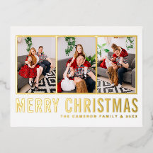 モダンタイポグラフィ写真コラージュのクリスマス