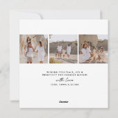 モダンタイポグラフィ写真コラージュ シーズンカード (裏面)