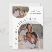 モダンタイポグラフィ写真コラージュ シーズンカード (正面)