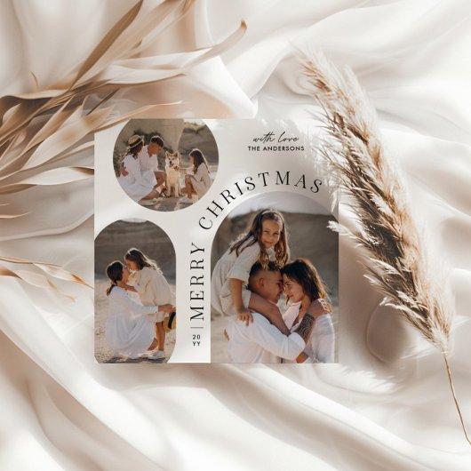 モダンタイポグラフィ写真コラージュ シーズンカード