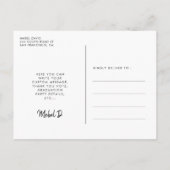 モダンタイポグラフィ写真科 ポストカード (裏面)