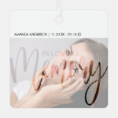 モダンタイポグラフィ写真記念館 メタルオーナメント (正面)