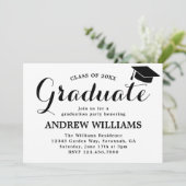 モダンタイポグラフィ卒業党 招待状 (スタンド正面)