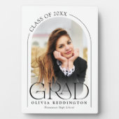 モダンタイポグラフィ卒業写真アーチ フォトプラーク (正面)