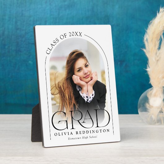 モダンタイポグラフィ卒業写真アーチ フォトプラーク