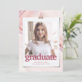 モダンタイポグラフィ卒業発表 案内状 (スタンド正面)