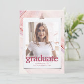 モダンタイポグラフィ卒業発表 案内状 (スタンド正面)